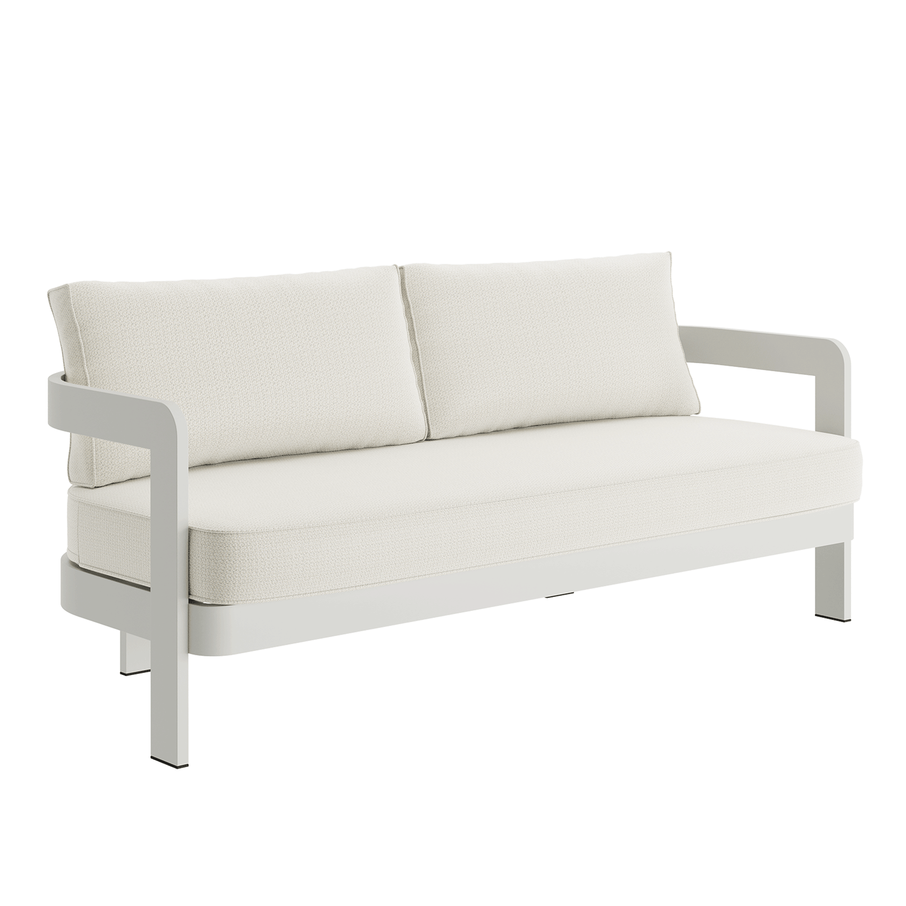 N3 Stone Three Seater Sofa Cirrus Textured Weave