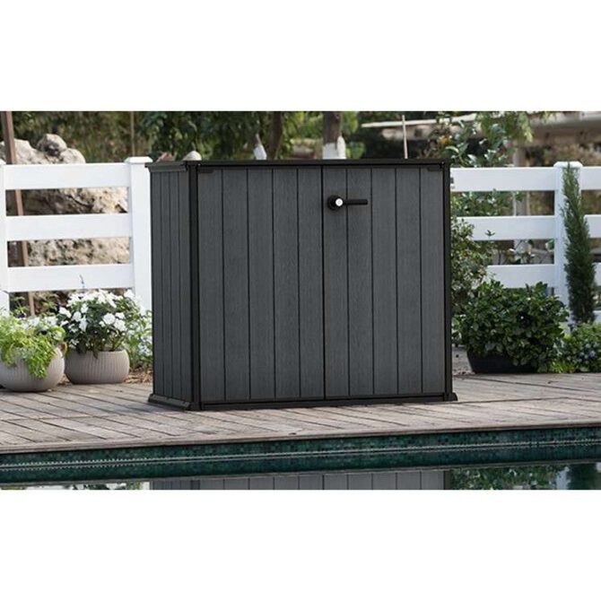 Keter Cortina Bella 4′ x 2′ Plastic Vertical Storage Shed-oakleysgardenmachine- Free shipping