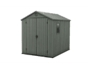 Keter 6’x8′ Darwin Heavy Duty Plastic Garden Shed – Green-oakleysgardenmachine- Free shipping