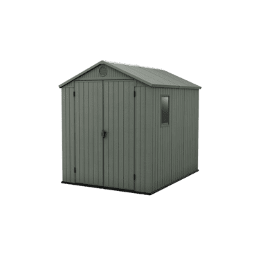 Keter 6’x8′ Darwin Heavy Duty Plastic Garden Shed – Green-oakleysgardenmachine- Free shipping