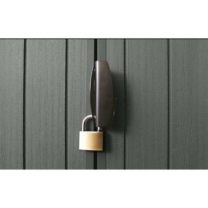 Keter 6’x8′ Darwin Heavy Duty Plastic Garden Shed – Green-oakleysgardenmachine- Free shipping
